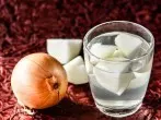 Leichte Halsschmerzen - Zwiebelwasser gurgeln