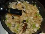 Kalbsleber in einer Drei-Zwiebel-Sauce mit Sherry