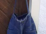 Alte Jeans - weiterverwerten - neue Möbel
