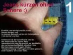 Jeans kürzen & Originalrand erhalten - ohne schneiden