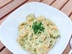Tiefseegarnelen mit <strong>Spaghetti</strong>