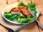 Schnitzel mit gewölbter Panier/Panade