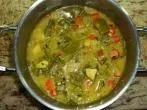 Bohnensuppe mit Kartoffeln und Möhren