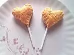 Blätterteigherz am Stiel - Heart Pop