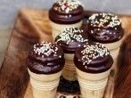 Muffins im Waffelbecher