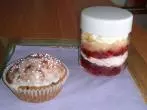 Reste von Muffins oder Kleingebäck - Torte im Glas