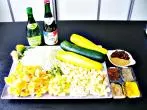 Süß-sauer scharfes Zucchini-Zwiebel-Obst-Chutney