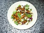 K&uuml;rbissalat mit Camembert