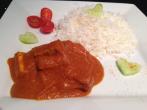 "Butter Chicken" mit gebratenem <strong>Tofu</strong> - Vegan