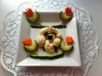 <strong>Buffet</strong> Deko: Blumenkohlschaf mit Bl&uuml;mchen