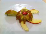 Meerestiere aus &Auml;pfeln - Apfel Schildkr&ouml;te und Apfel Krebs