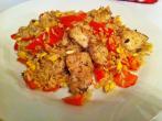 Fried Rice - gebratener Reis mit <strong>H&uuml;hnerbrustfilet</strong>