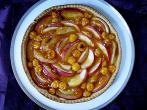 Tarte mit &Auml;pfeln und Kapstachelbeeren (Physalis)