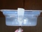 <strong>Billiger</strong> Spritzschutz aus Plastikverpackung