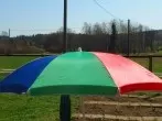 Sonnenschirm wieder farbenfroh
