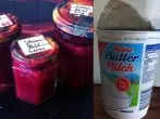 Buttermilch gegen Obstflecken an Händen
