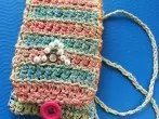 Handytasche aus Paketschnur häkeln und anmalen