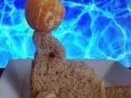 Deko f&uuml;rs <strong>Buffet</strong>: Robbe aus Toastbrot