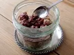 Brotauflauf im Glas aus misslungenem Hefebrot
