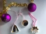 Weihnachtliche Anhänger mit Foto