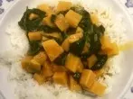 Vegetarisches Thai Curry aus Süßkartoffeln