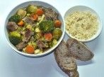 Scharfe Fr&uuml;hlingssuppe mit Rindfleisch