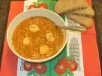 Tomaten-Käsesuppe mit Gnocchi