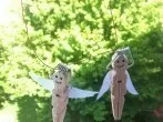 Engel aus Wäscheklammern basteln