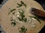 Chicoree-Creme-Süppchen mit Rucola - warm oder kalt!