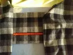 Reißverschluss in karierten Stoff einarbeiten