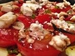 Ofentomaten mit Knoblauch, <strong>Mozzarella</strong> oder Ziegenk&auml;se - vegetarisch