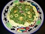 Meeresfr&uuml;chte mit Spinat auf Spaghetti
