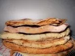 Pfannenbrot - Fladenbrot mit Sesampaste aus der Bratpfanne