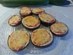 Kleine Auberginen-Pizzen ala Margherita