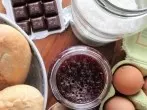Heißer Schoko-Himbeer-Baiser-Nachtisch