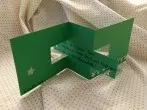 Weihnachtskarte - aufgeschnitten