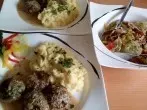 Pikante Minifrikadellen in Dijon-Senfsoße