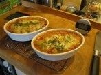 Fisolenauflauf mit Chorizo und Emmentaler