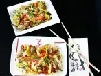 Lauwarmer asiatischer Rindfleischsalat & asiatische Rindfleischpfanne