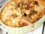 Nudelauflauf mit Schweinfleisch oder Hack
