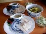 Ged&uuml;nsteter Seelachs mit frischer Kr&auml;uterso&szlig;e