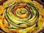 Gemüse-Spiral-Tarte vegetarisch