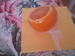 Angeschnittene Orange frischhalten