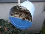 Vogelfutterstelle aus Espressodose - DIY Upcycling