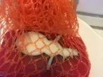 Handseife im Obst- oder Gemüsenetz verwenden - wunderbarer Schaum