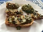 Gefüllte Süßkartoffeln mit Spinat und Käse