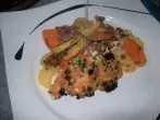 Hack-Auflauf mit Möhren und Kartoffeln