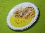 Lachs & Garnelen mit <strong>Curry</strong>-Zabaione und <strong>Reis</strong>