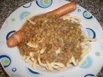 Schw&auml;bische Linsen mit Sp&auml;tzle und Saitenw&uuml;rstchen