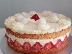 Raffaellotorte mit Erdbeeren